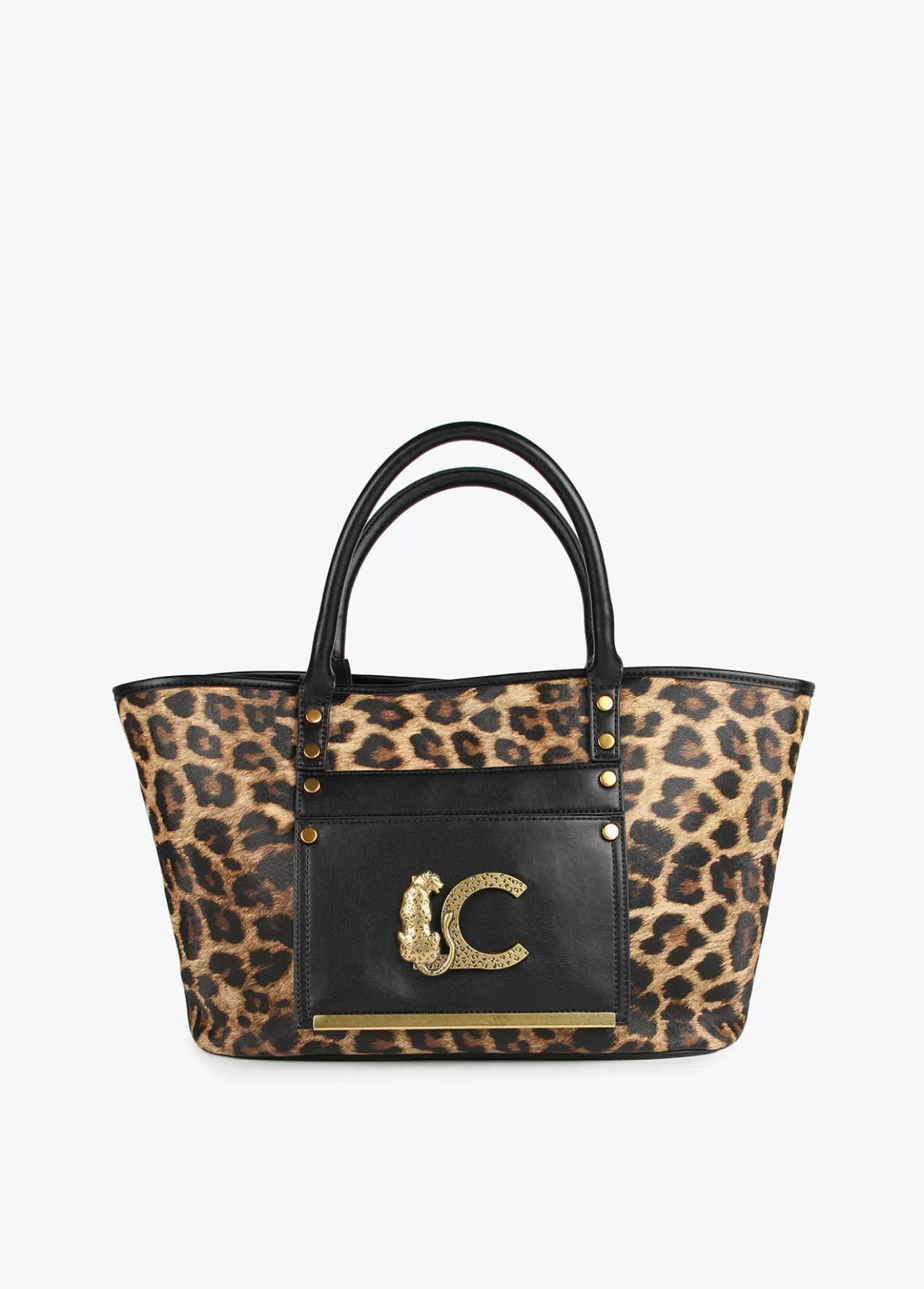 Lola Casademunt Shopper animal print MARRON-NEGRO New