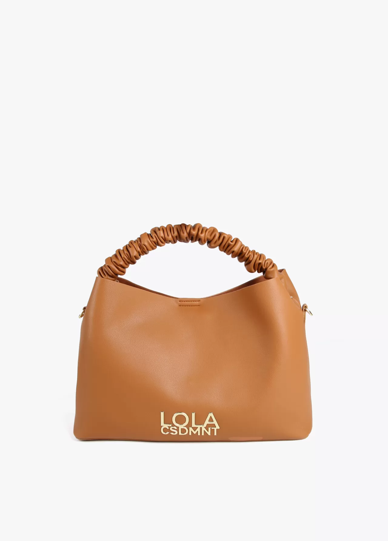 Lola Casademunt Shopper asa fruncida MARRON Shop