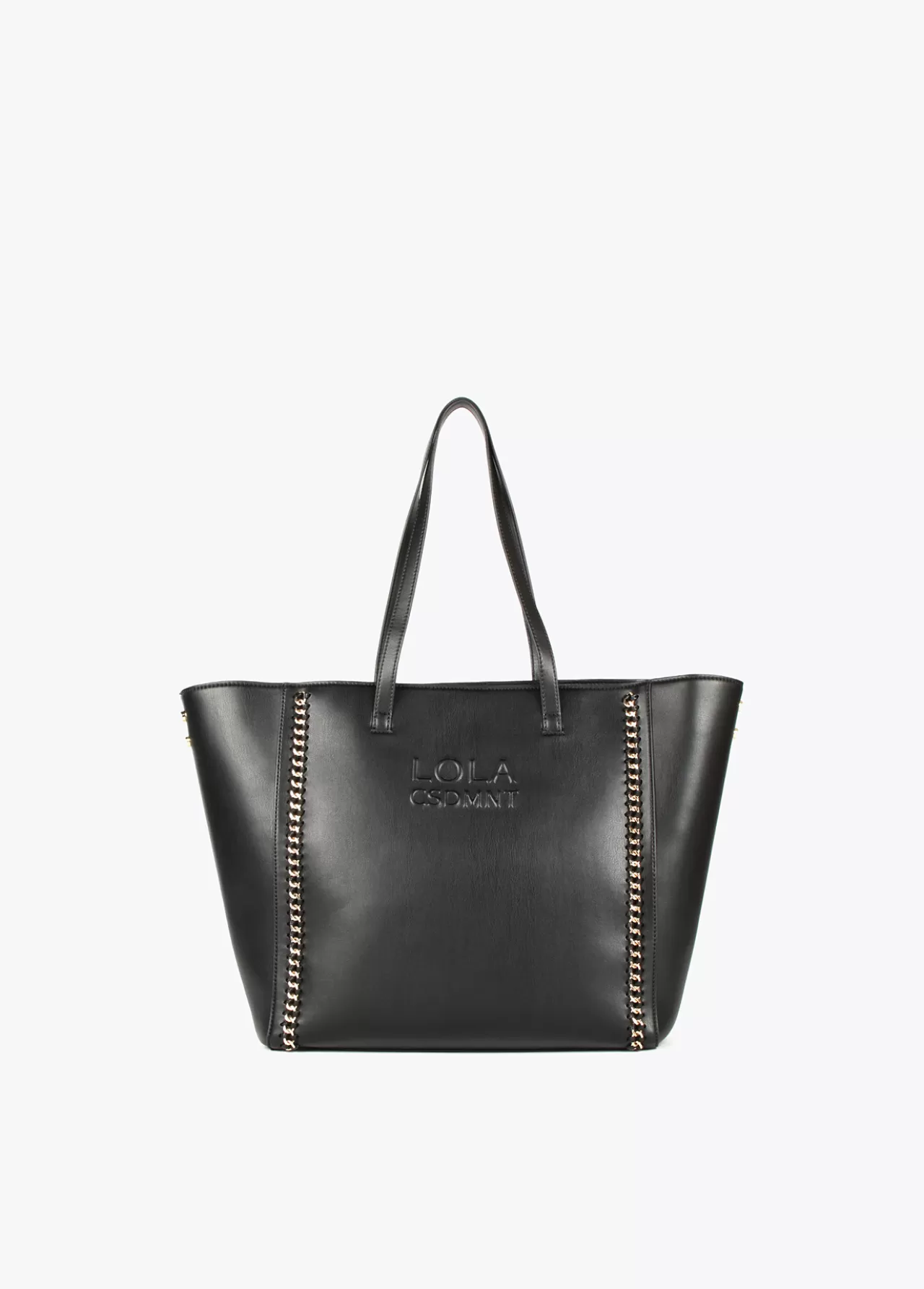 Lola Casademunt Shopper detalle cadenas NEGRO Online