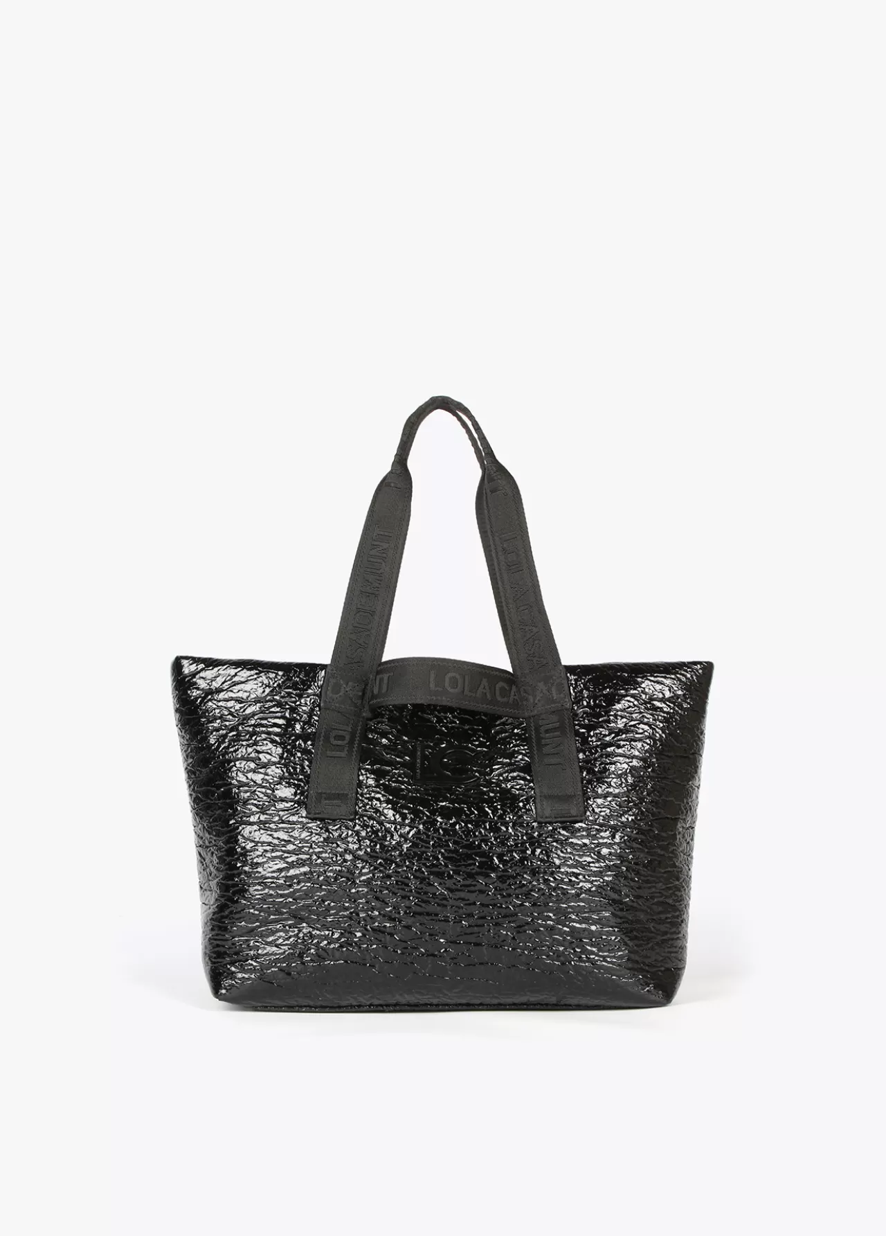 Lola Casademunt Shopper efecto charol MARRON Hot