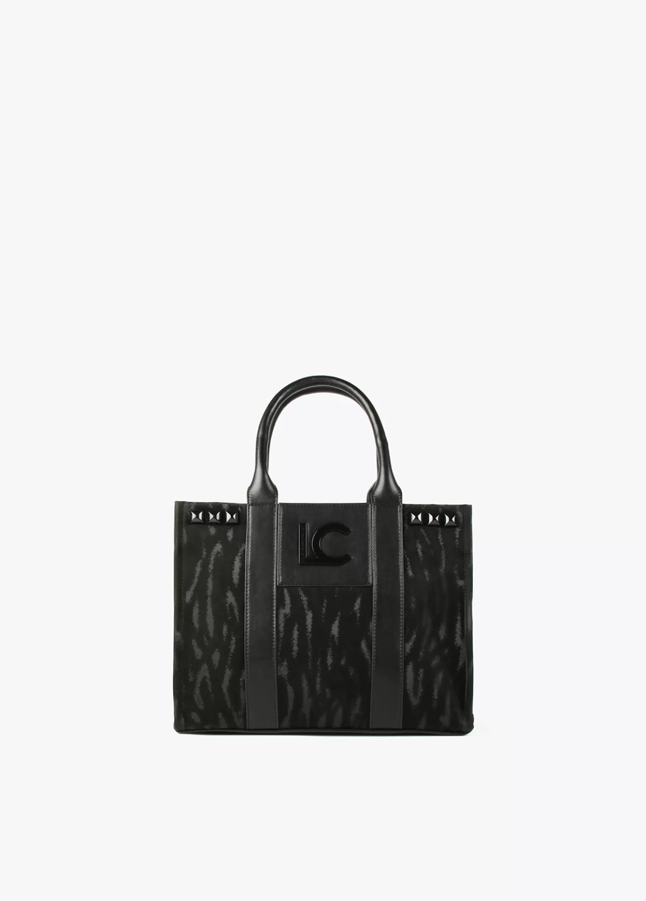 Lola Casademunt Shopper estampado zebra NEGRO Cheap