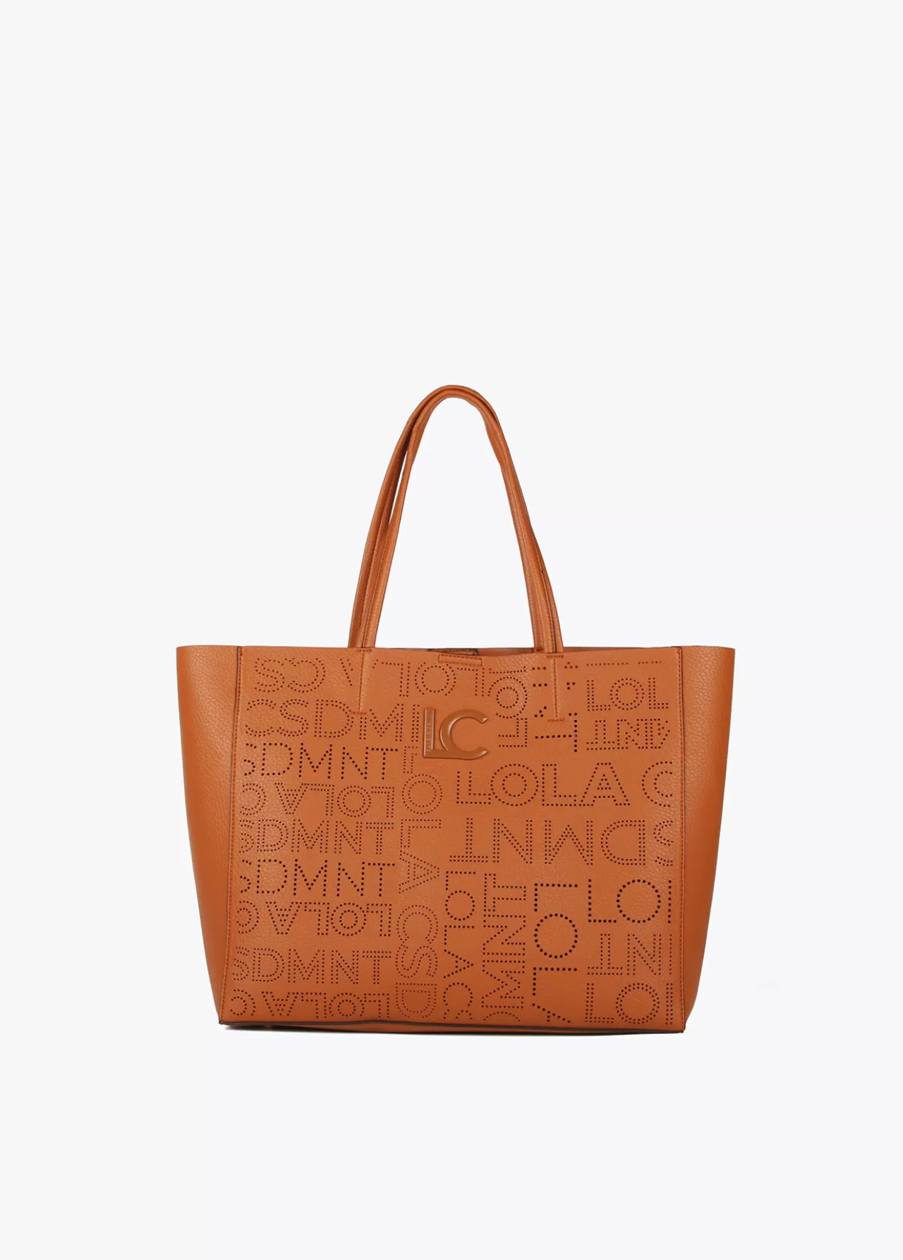 Lola Casademunt Shopper logo troquelado CRUDO New