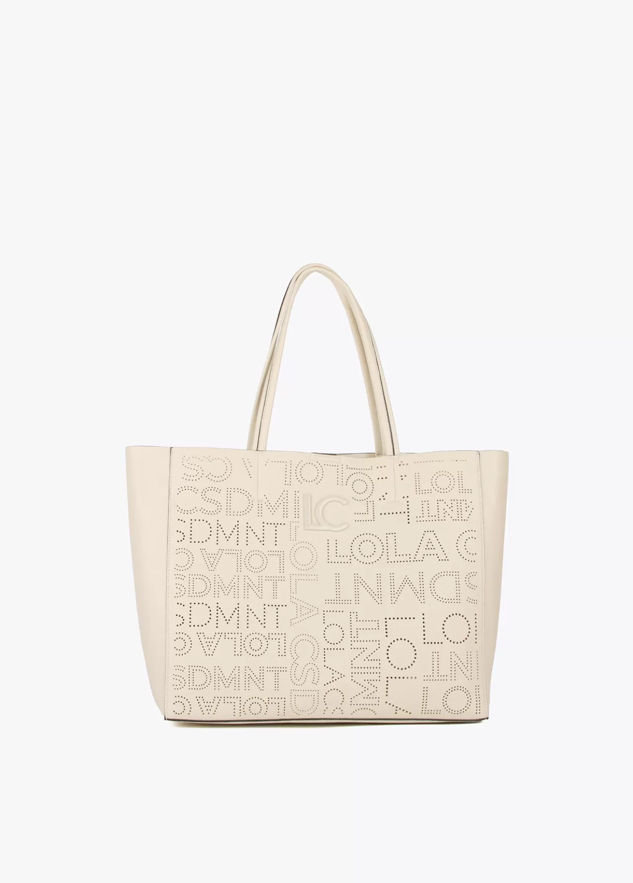 Lola Casademunt Shopper logo troquelado CRUDO Outlet