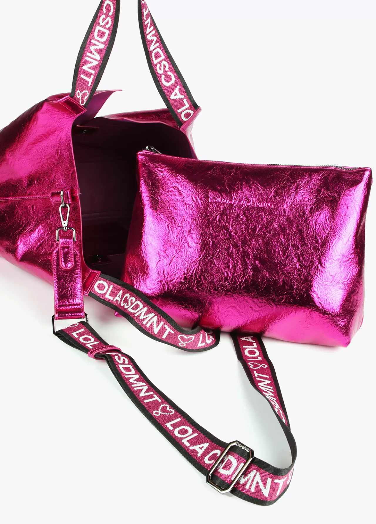 Lola Casademunt Shopper metalizado FUCSIA Cheap