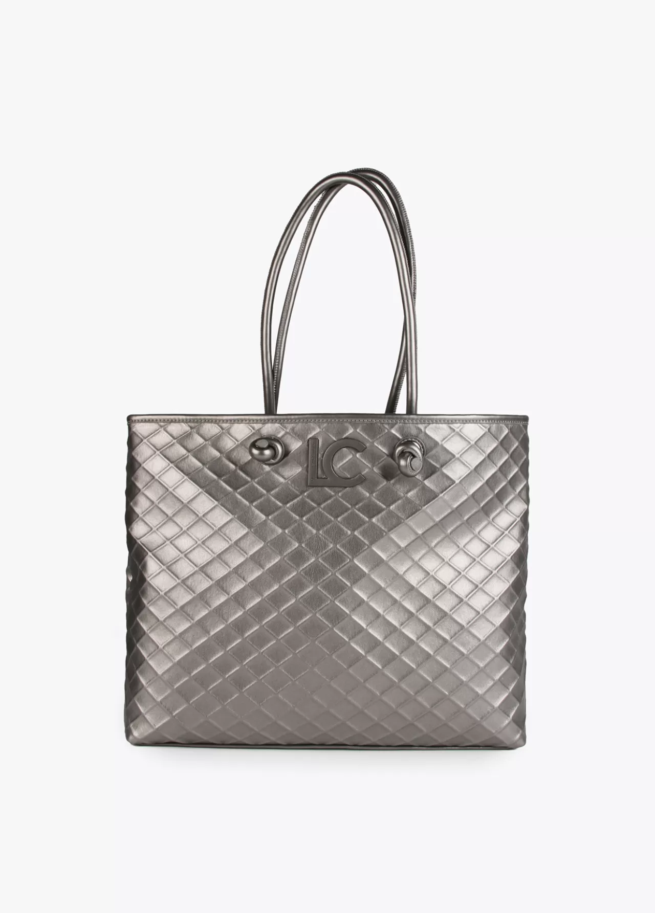 Lola Casademunt Shopper rombos relieve GRIS Shop