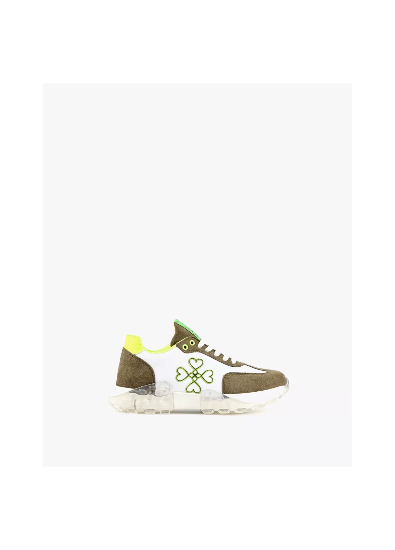 Lola Casademunt Sneakers suela transparente KAKI Fashion