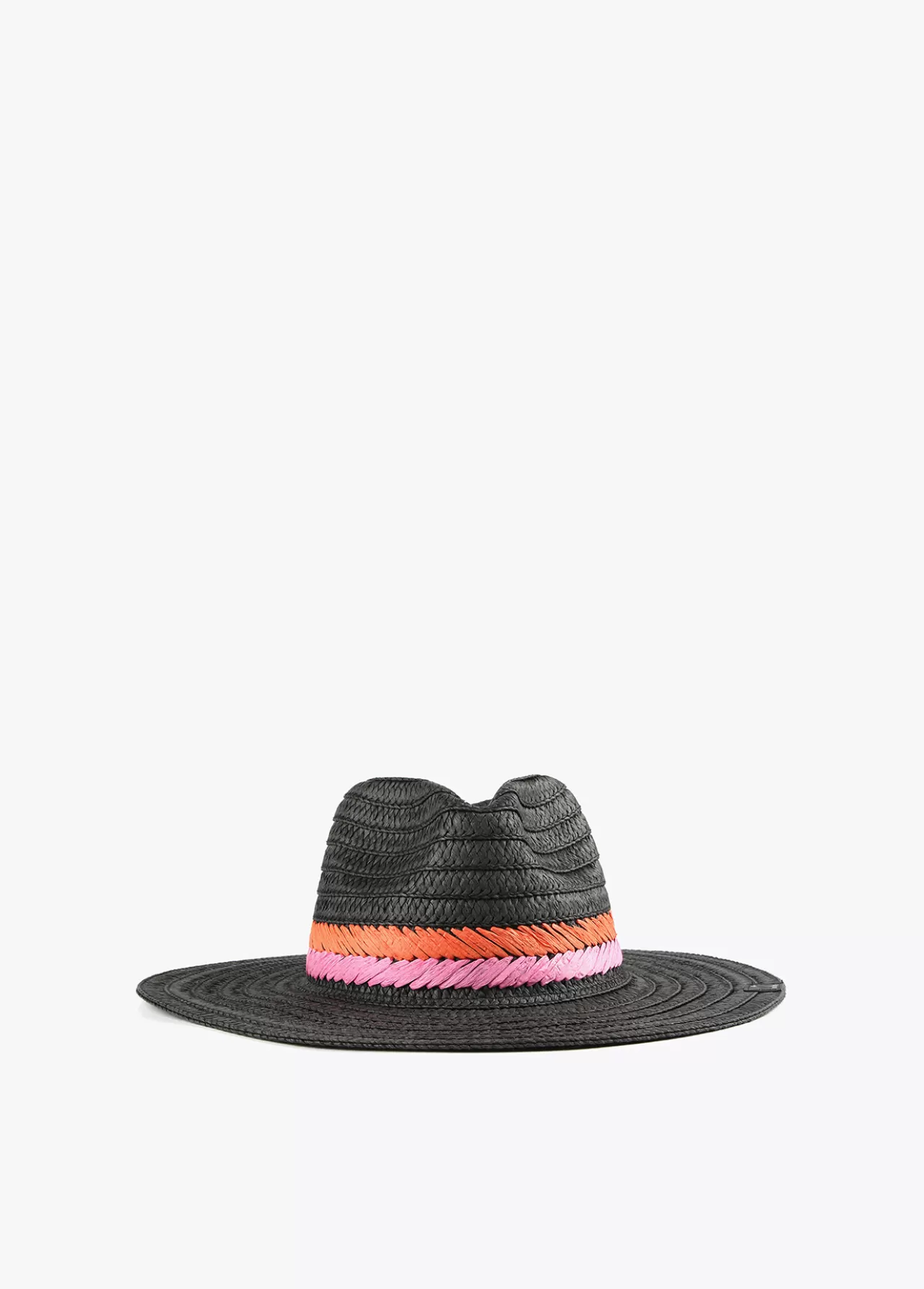 Lola Casademunt Sombrero efecto ráfia NEGRO Best