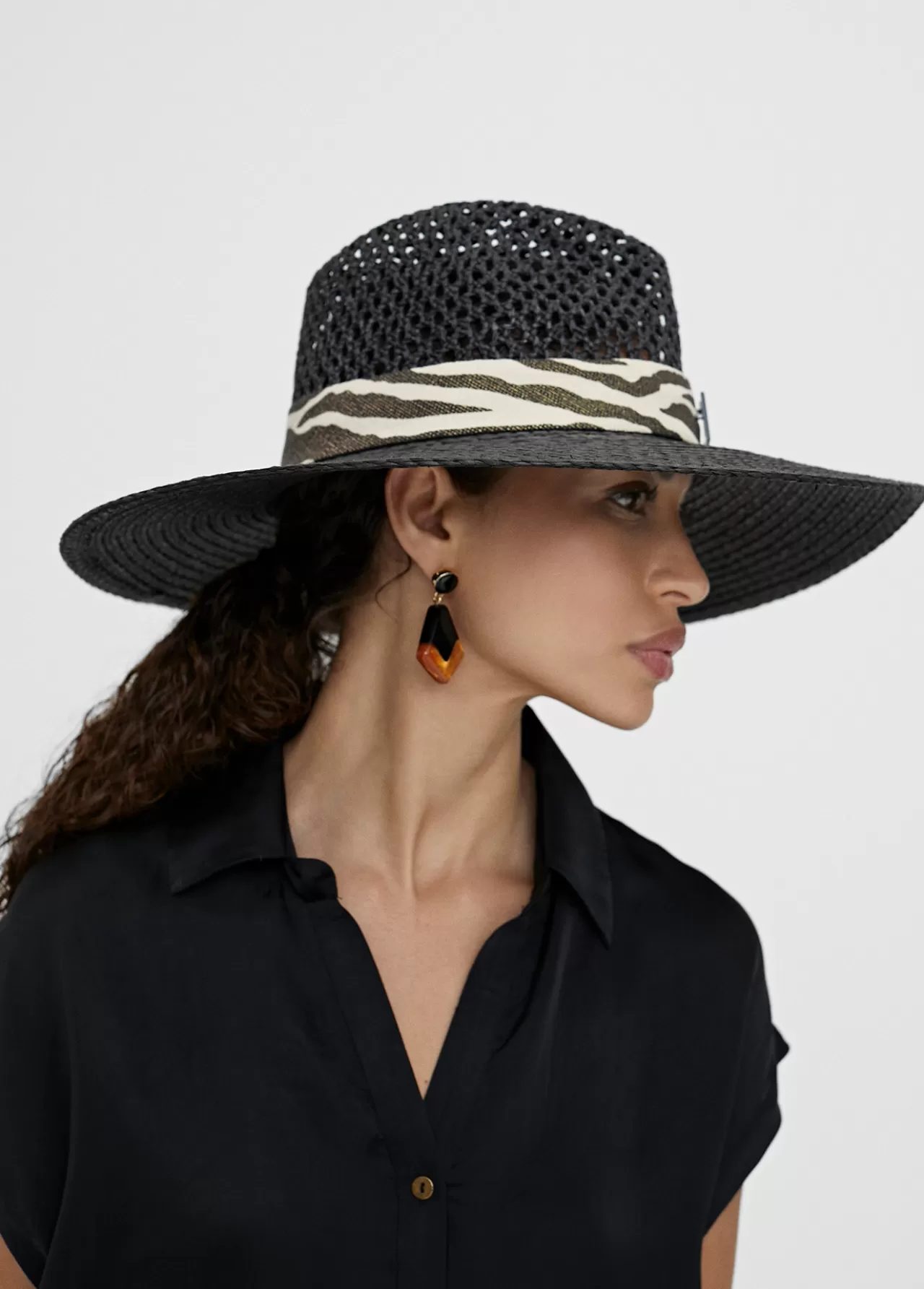 Lola Casademunt Sombrero tipo cowboy NEGRO Discount