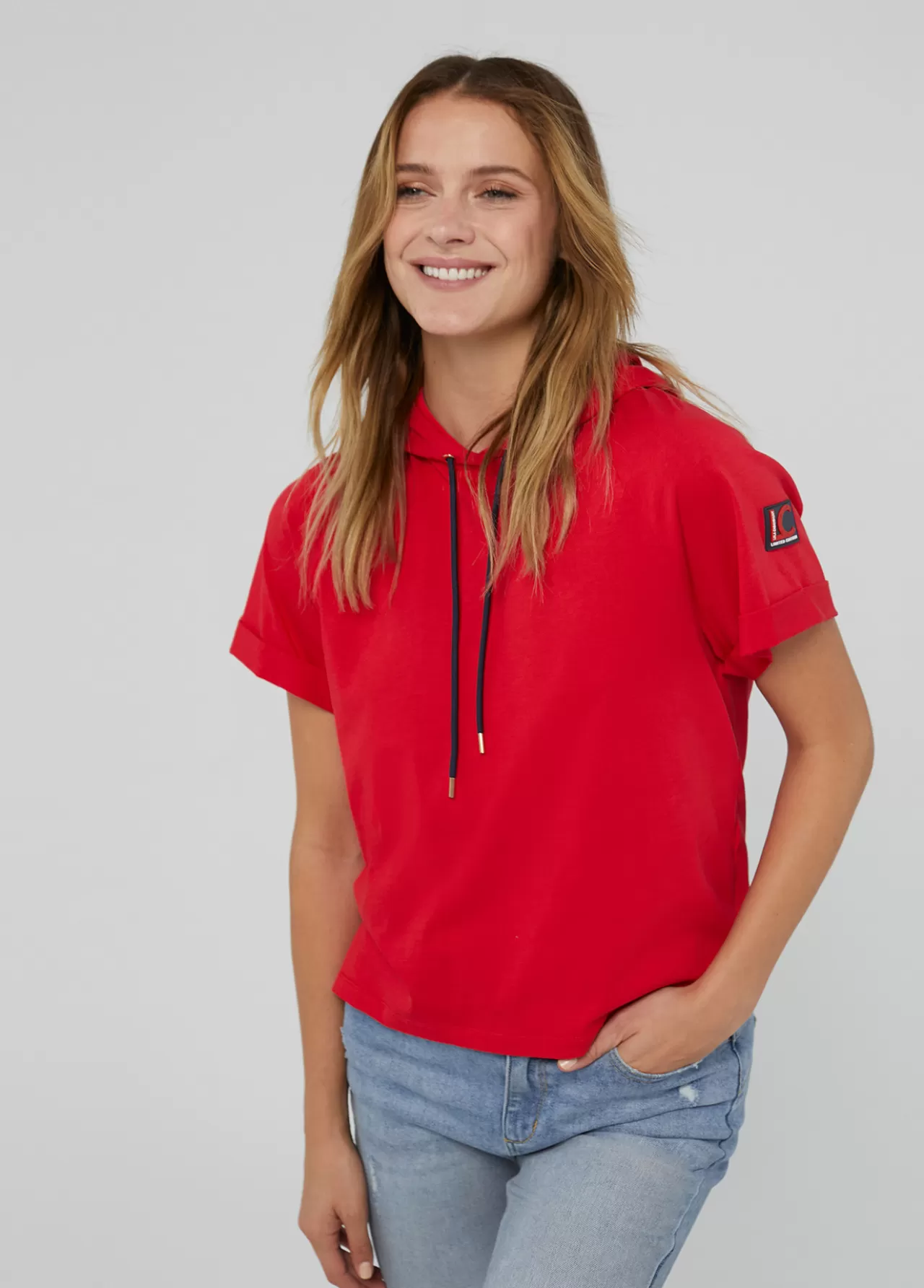 Lola Casademunt Sudadera manga corta roja de algodón 100%  - Lola Casademunt BLANCO Cheap