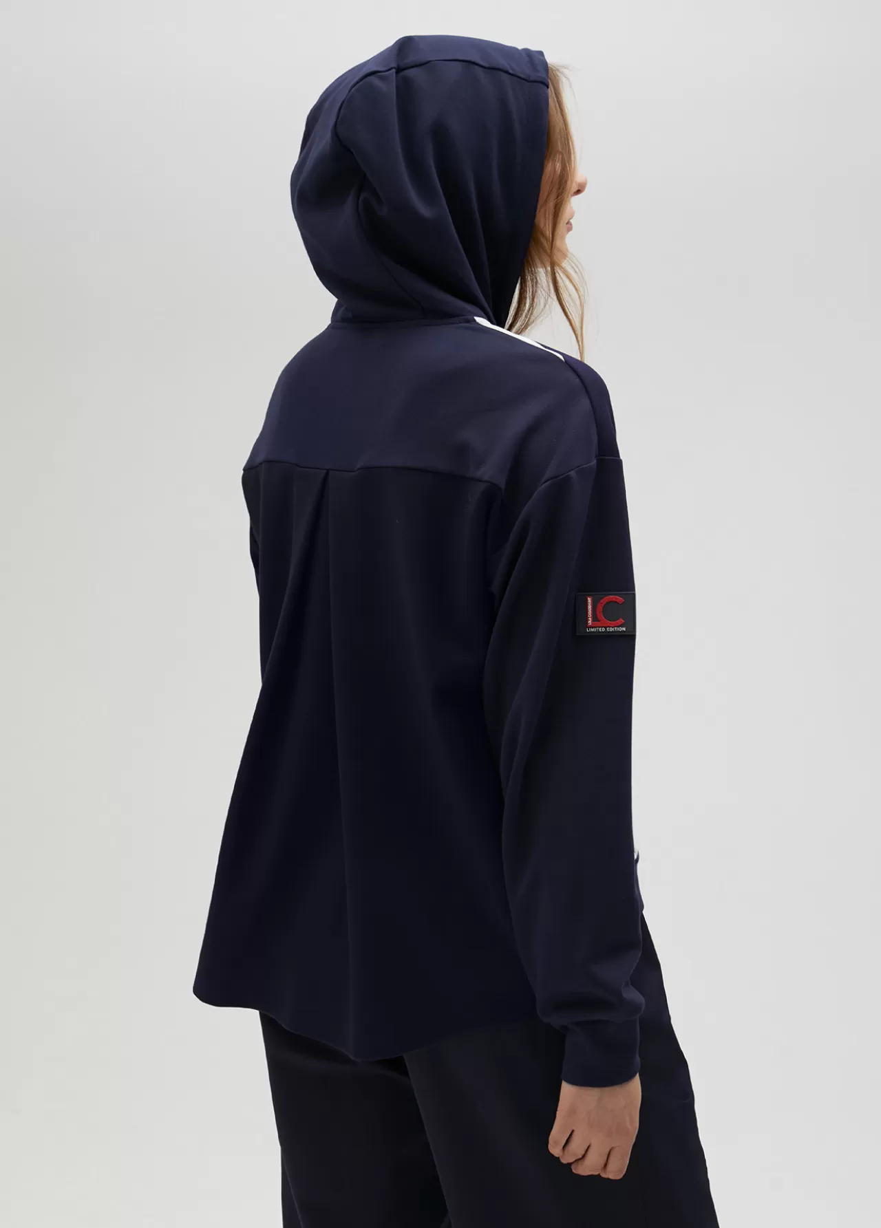 Lola Casademunt Sudadera rayas bicolor con cierre frontal - Lola Casademunt AZUL-BLANCO Hot