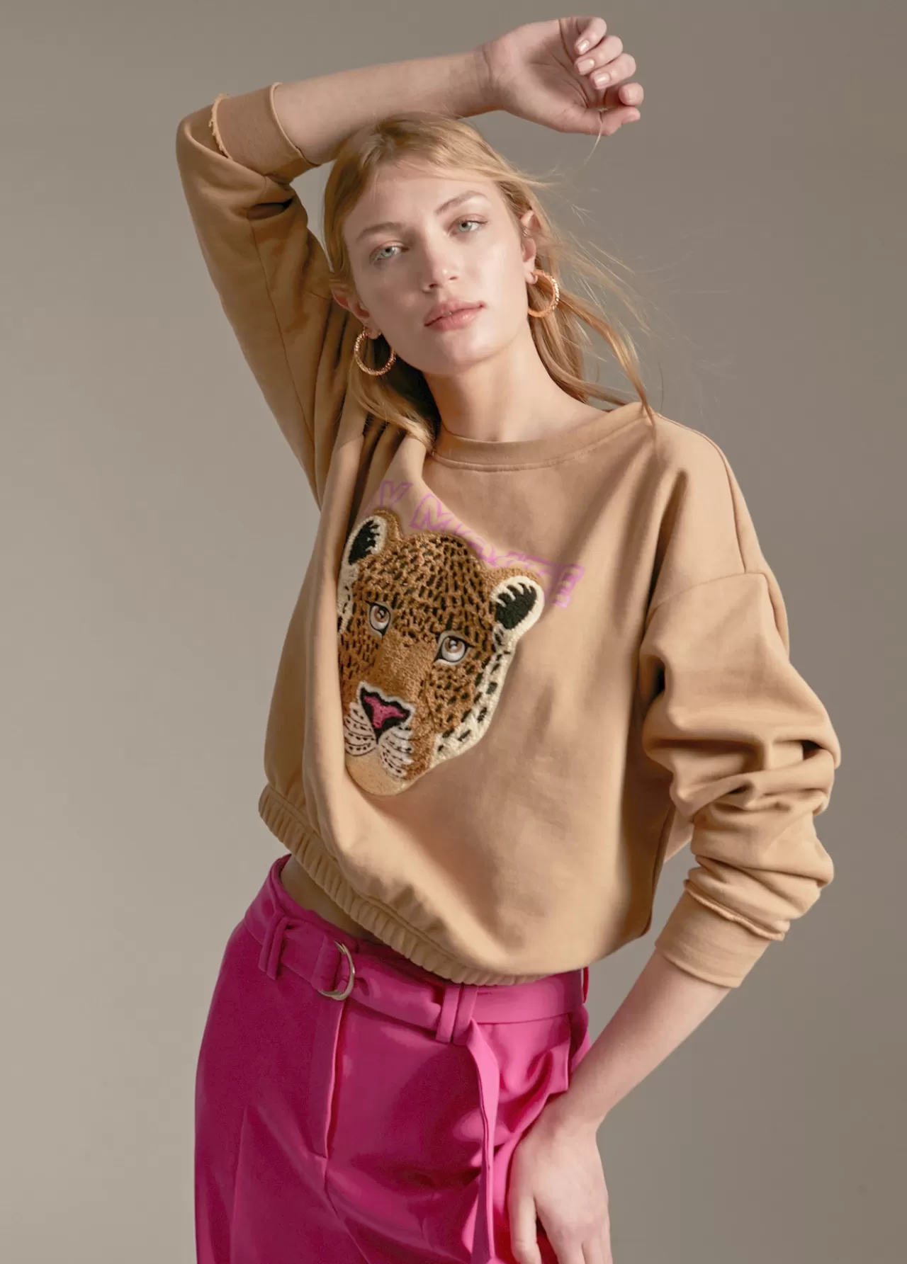 Lola Casademunt Sudadera tigre CAMEL Cheap