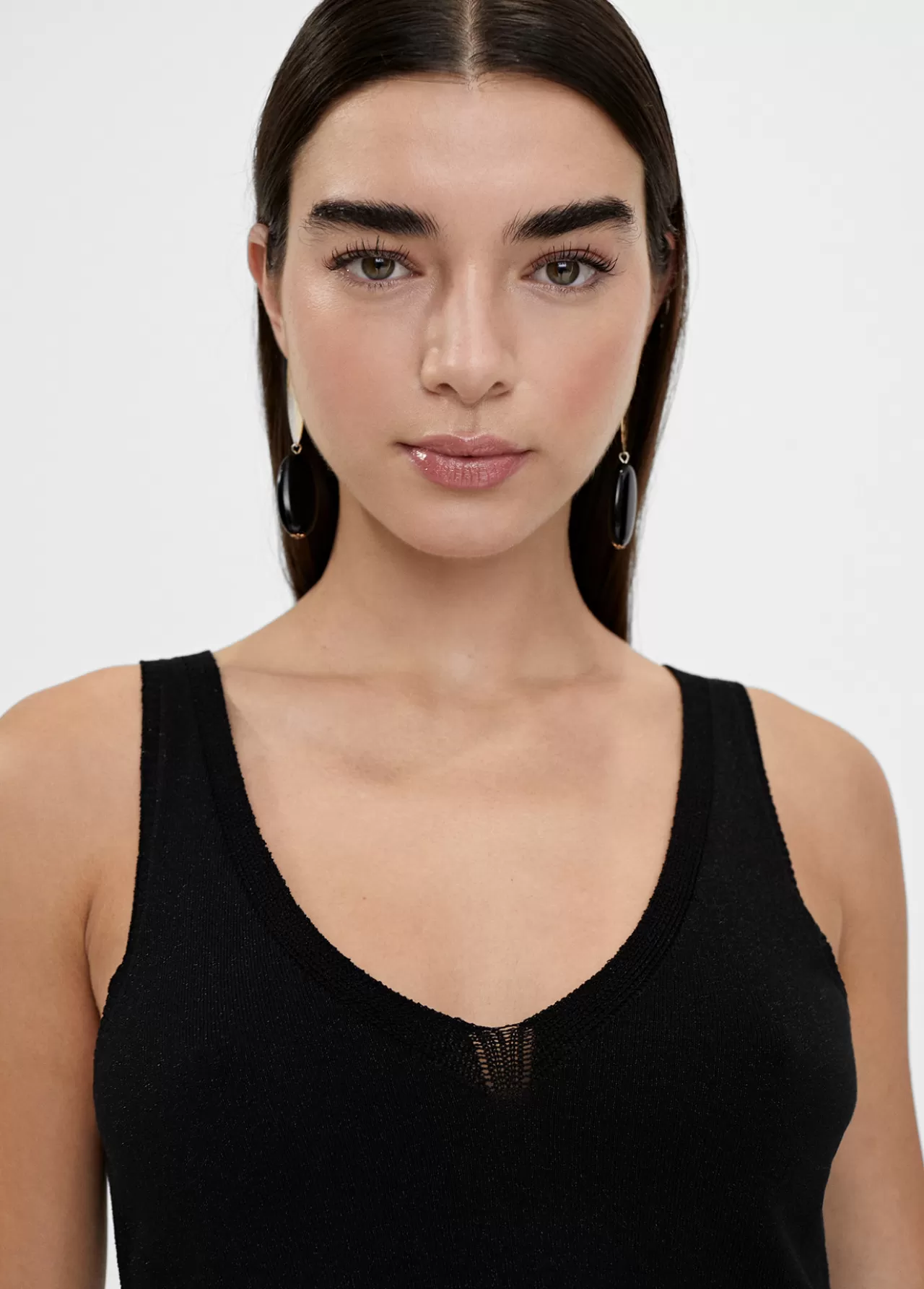 Lola Casademunt Top basico de punto NEGRO Shop