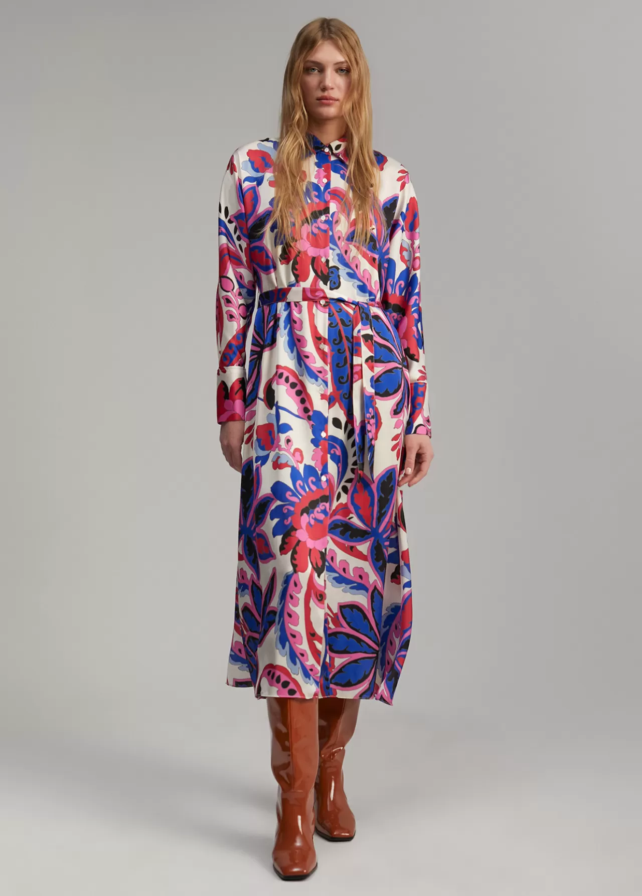 Lola Casademunt Vestido estampado paisley ROSA-MULTICOLOR Store