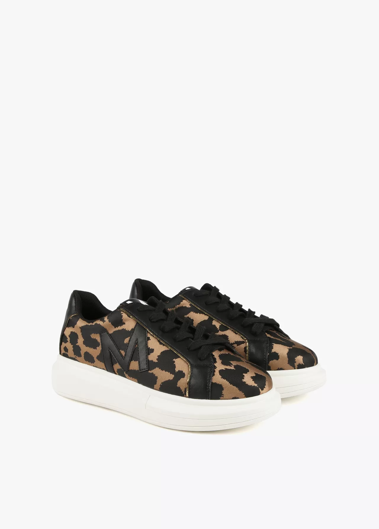 Lola Casademunt Zapatillas animal print CRUDO-NEGRO Outlet