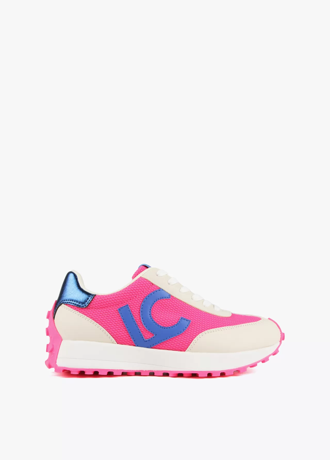 Lola Casademunt Zapatillas deportivas azul y rosa flúor ROSA-CRUDO Flash Sale