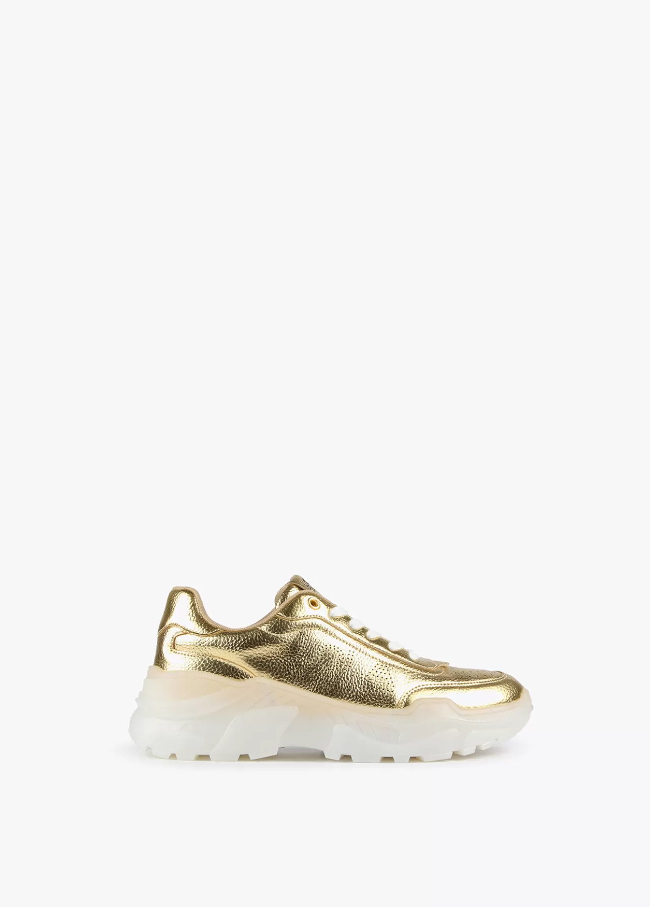 Lola Casademunt Zapatillas tipo sneakers metalizadas DORADO Fashion